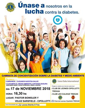 Caminata de concientización sobre la diabetes y medio ambiente