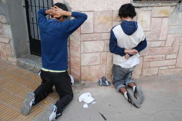 Menores detenidos