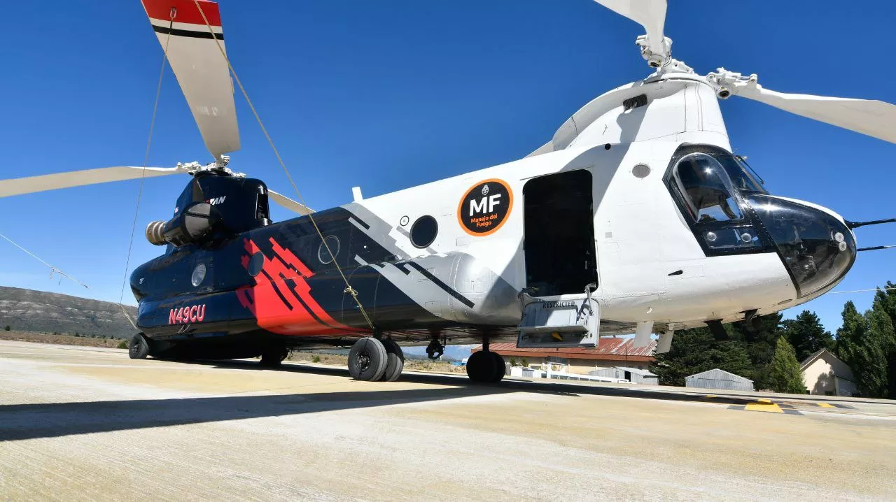 Helicoptero hidrante bariloche