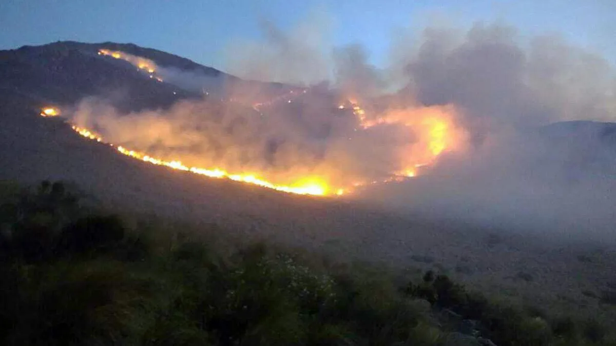 incendio forestal Valle de Punilla