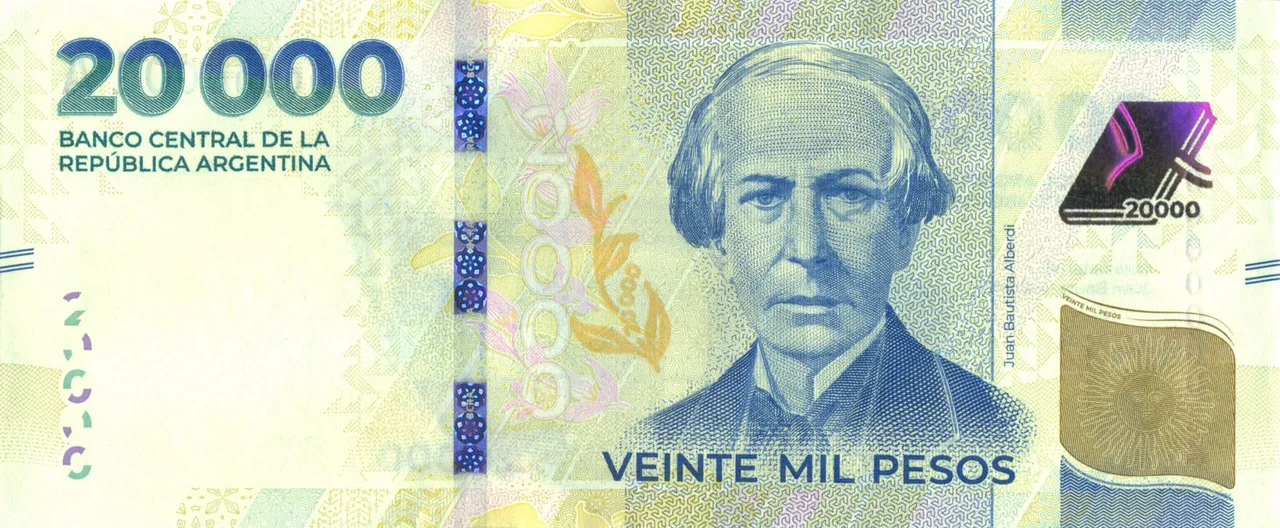 billete $20.000