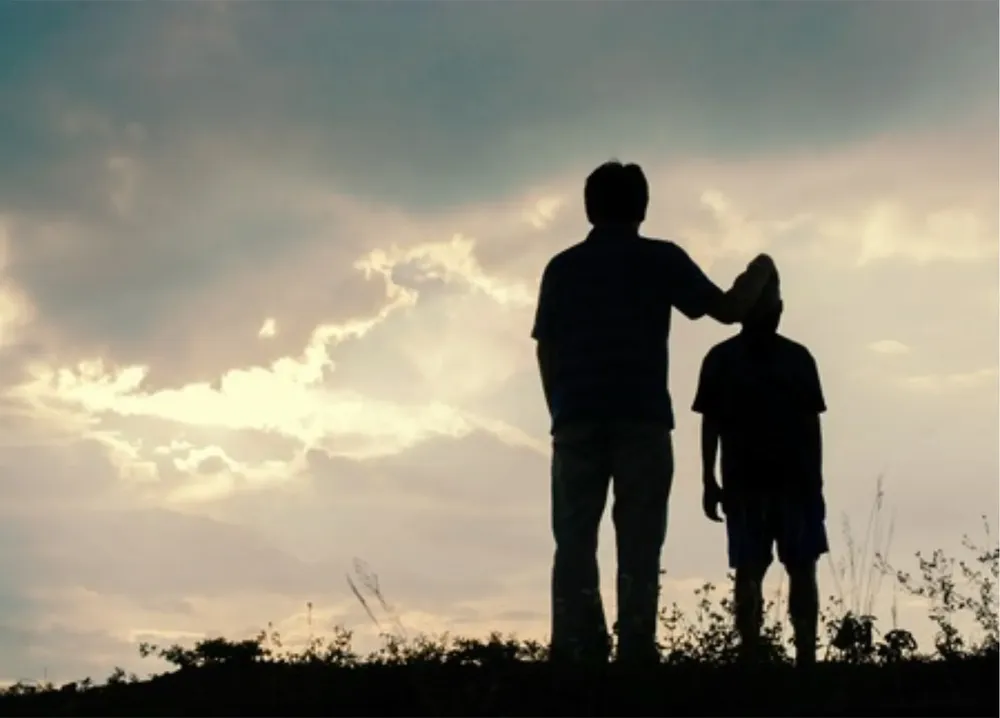 papa y adolescente