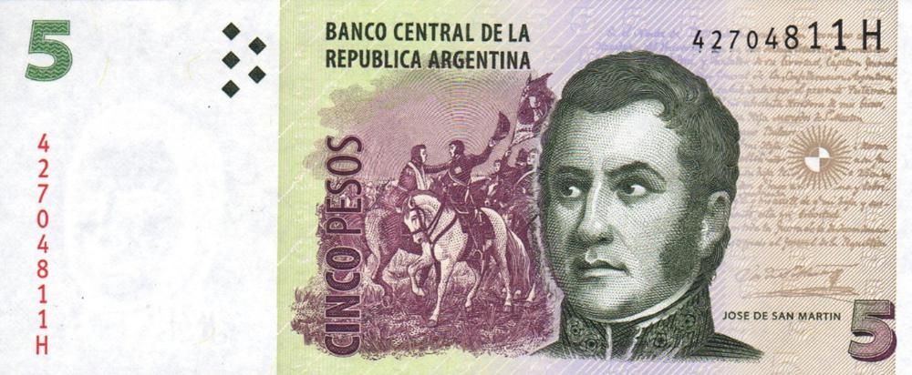 Billete de $5
