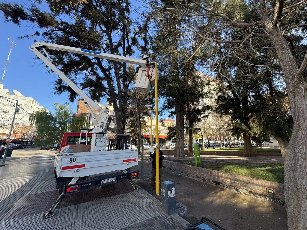 Plaza San MArtin luz led